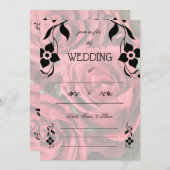 Füllen Sie die Blank Floral Wedding Einladung. Einladung (Vorne/Hinten)