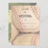 Füllen Sie die Blank Sports Wedding Einladung (Vorne/Hinten)