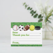 Füllen Sie die Blank Vielen Dank Karten für Kinder (Stehend Vorderseite)