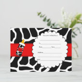 Füllen Sie die Blanken Einladung cowhide Baby Dusc (Stehend Vorderseite)