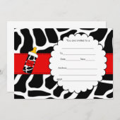 Füllen Sie die Blanken Einladung cowhide Baby Dusc (Vorne/Hinten)