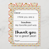 Füllen Sie die Dankeschön-Karte des leblosen Lehre Dankeskarte (Vorne/Hinten)