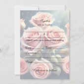 Füllen Sie die leere Hochzeitsblumeneinladung aus Einladung (Vorderseite)