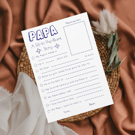 Füllen Sie die leere Vatertagskarte von Kindern au Einladung