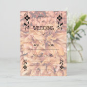 Füllen Sie die Leerlaufeinladung für die Hochzeit Einladung (Stehend Vorderseite)