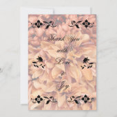 Füllen Sie die Leerlaufeinladung für die Hochzeit Einladung (Rückseite)