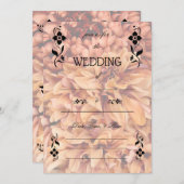 Füllen Sie die Leerlaufeinladung für die Hochzeit Einladung (Vorne/Hinten)