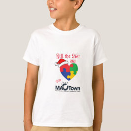 Füllen Sie die Liste 2023, MacTown Autismus Awaren T-Shirt