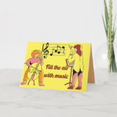 Füllen Sie die Luft mit einer Musikkarte Karte (Vorderseite)