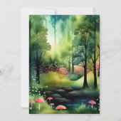 Füllen Sie die Natur, die ein Bunny macht einen 1. Einladung (Rückseite)