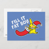Füllen Sie es fett Boy Postkarte (Vorne/Hinten)