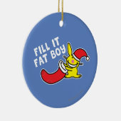 Füllen Sie es fetter Junge Keramikornament (Rechts)