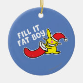 Füllen Sie es fetter Junge Keramikornament (Vorne)
