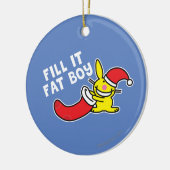 Füllen Sie es fetter Junge Keramikornament (Links)