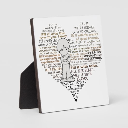 Füllen Sie Ihr Herz Fotoplatte (Vorderseite)