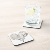 Füllen Sie Ihr Herz Getränkeuntersetzer (Rechte Seite)