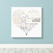 Füllen Sie Ihr Herz Leinwanddruck (Insitu (Holzboden))