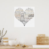 Füllen Sie Ihr Herz Poster (Küche)