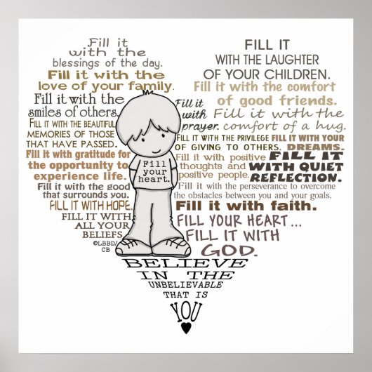 Füllen Sie Ihr Herz Poster (Vorne)