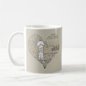 Füllen Sie Ihr Herz-Tan Kaffeetasse (Links)