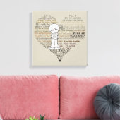 Füllen Sie Ihr Herz-Tan Leinwanddruck (Insitu (Wohnzimmer))