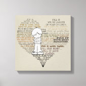 Füllen Sie Ihr Herz-Tan Leinwanddruck (Vorderseite)