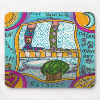 Füllen Sie Ihr Leben mit Balance… mousepad
