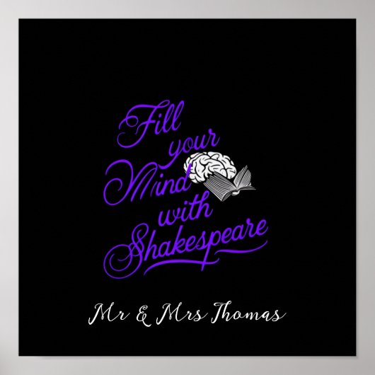 Füllen Sie Ihren Geist mit Shakespeare das ultimat Poster (Vorne)