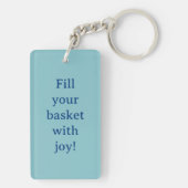 Füllen Sie Ihren Korb mit Joy Oaster Acrylic Schlü Schlüsselanhänger (Rückseite)