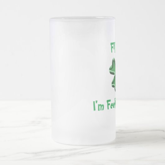 Füllen Sie mich auf, ich sind das glückliche Mattglas Bierglas (Mittel)