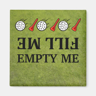 Füllen Sie mir-leer mich Golf Magnet