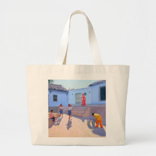 Füllende Wasser-Eimer Rajasthan Indien Jumbo Stoffbeutel