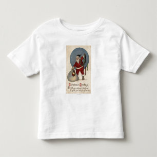 Füllender Strumpf Sankt zum Rand Kleinkind T-shirt