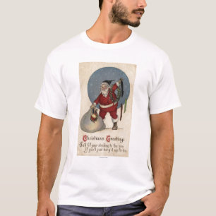 Füllender Strumpf Sankt zum Rand T-Shirt
