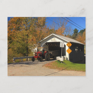 Fuller Black Falls Covered Bridge Montgomery VT Postkarte