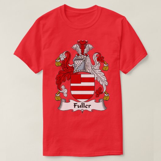 Fuller Coat of Arms Fuller Family Crest  T-Shirt (Design vorne)
