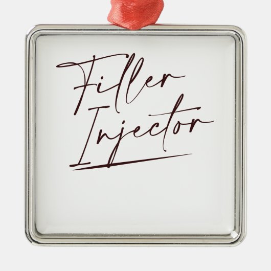 Füller-Injektor Kosmetische Einspritzdüse Ornament Aus Metall (Vorne)