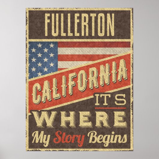 Fullerton California Poster (Vorne)