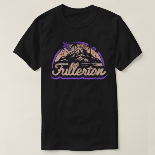 Fullerton, Kalifornien T-Shirt (Design vorne)