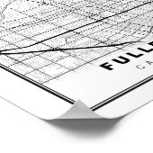 Fullerton Map Poster (Ecke)