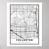 Fullerton Map Poster (Vorne)