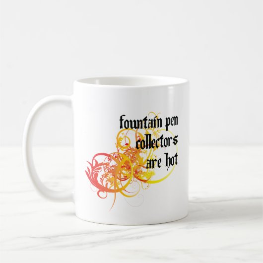 Füllfederhalter-Kollektoren sind heiß Kaffeetasse (Links)