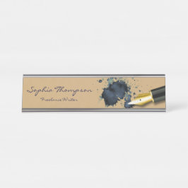 Füllfederhalter mit Tinte für Schreibtisch Schreibtischnamensplakette