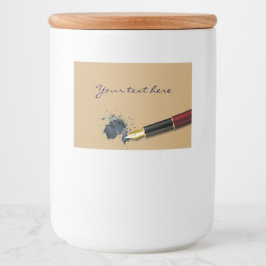 Füllfederhalter mit Tintenflasche - Lebensmittelet Lebensmitteletikett