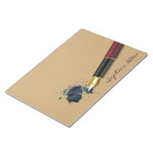 Füllfederhalter mit Tintenlot - Notepad Notizblock (angewinkelt)