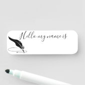 Füllfederhalter Namensschild (Beispiel)