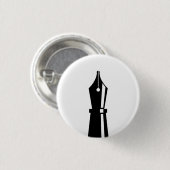 "Füllfederhalter-" Piktogramm-Knopf Button (Vorne & Hinten)