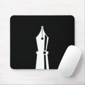 Füllfederhalter-Piktogramm Mousepad (Mit Mouse)