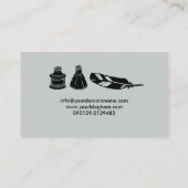 Füllfederhalter-Spulen-Verfasser-Autor Visitenkarte (Rückseite)