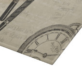 Füllfederhalter und Watchface mit Anmerkungen Schneidebrett (Ecke)